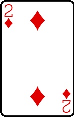 Meaning of the card Two of Diamonds in cartomancy