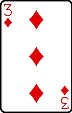 Meaning of the card Three of Diamonds in cartomancy