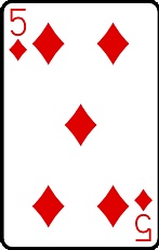 Meaning of the card Five of Diamonds in cartomancy