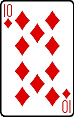 Meaning of the card Ten of Diamonds in cartomancy