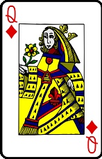 Meaning of the card Queen of Diamonds in cartomancy