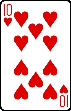 Meaning of the card Ten of Hearts in cartomancy