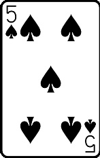 Meaning of the card Five of Spades in cartomancy