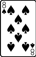 Meaning of the card Eight of Spades in cartomancy