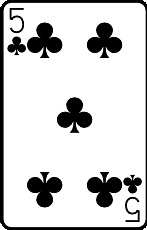 Meaning of the card Five of Clubs in cartomancy