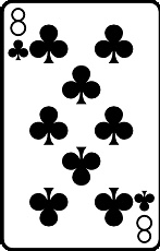 Meaning of the card Eight of Clubs in cartomancy